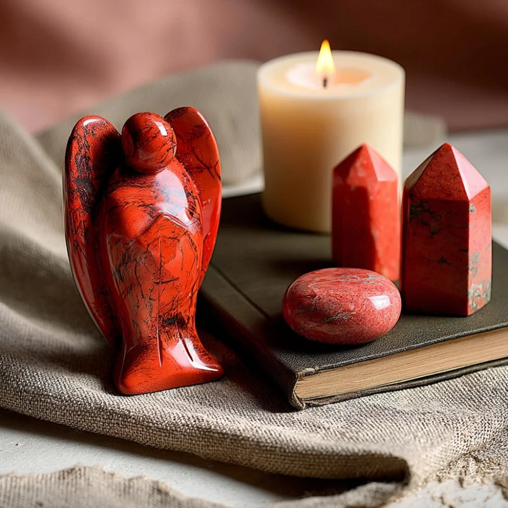 Red Jasper Angel - Grounded Strength