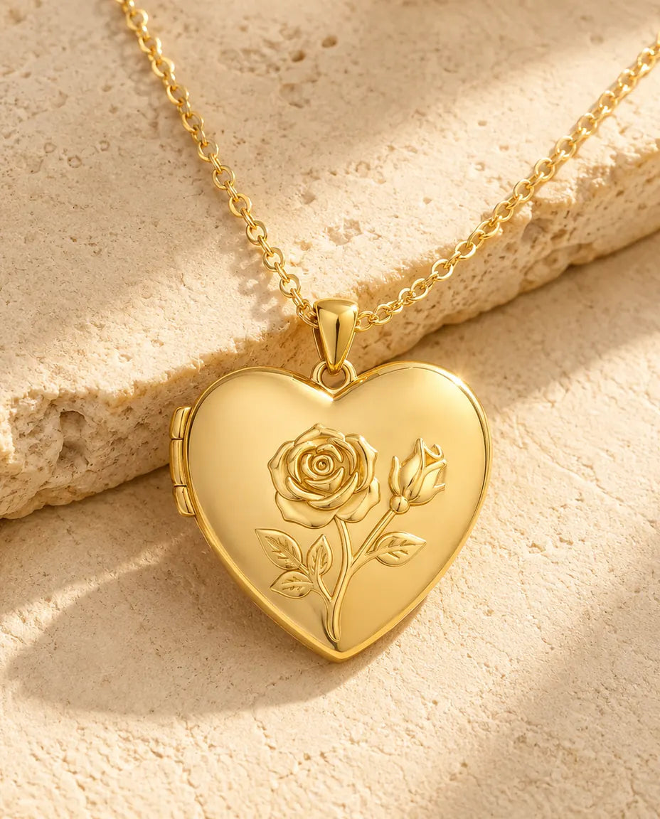 Personalized Photo Locket Necklace That Holds 2 Pictures