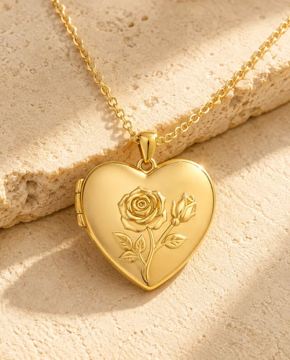 Personalized Photo Locket Necklace That Holds 2 Pictures