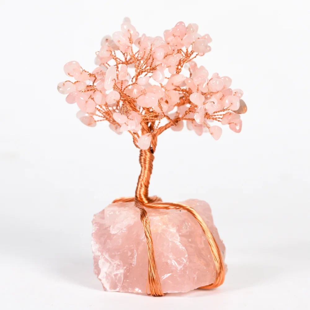 Amethyst Crystal Tree with Raw Amethyst Base