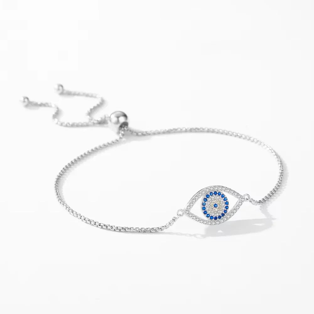 Evil Eye Bracelet Sterling Silver - Evil Eye Jewellery for Her