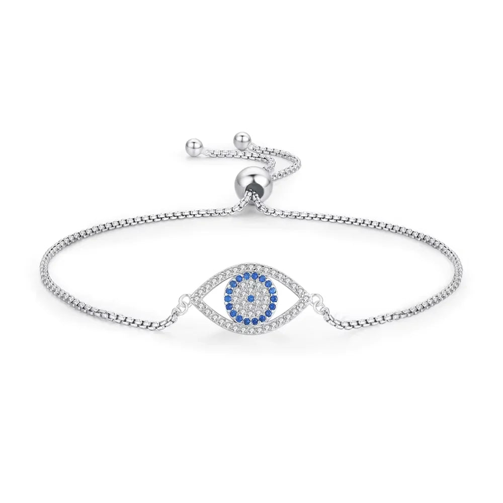 Evil Eye Bracelet Sterling Silver - Evil Eye Jewellery for Her