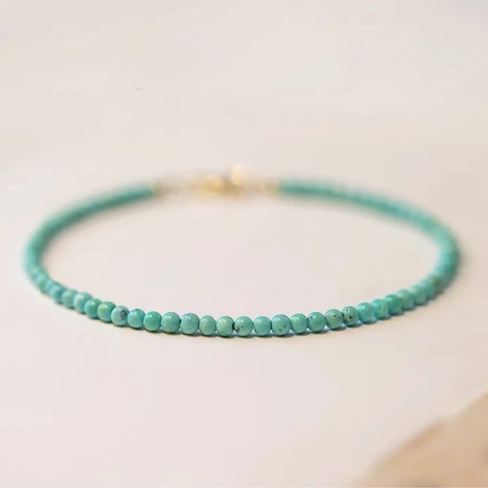 Genuine Turquoise Energy Bracelet for Healing, Protection & Clarity