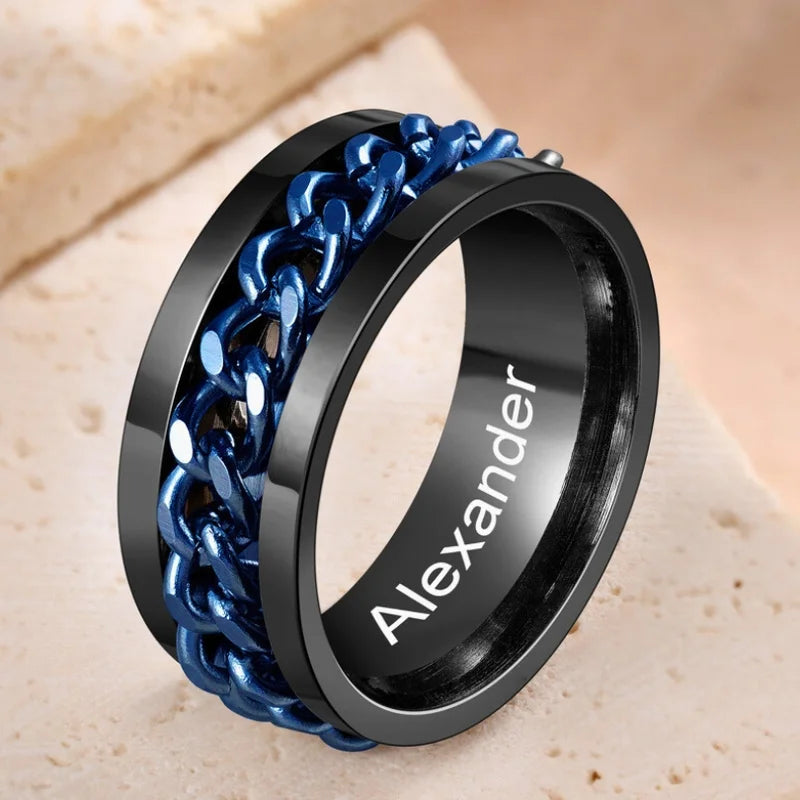 Blue 2025 spinner ring