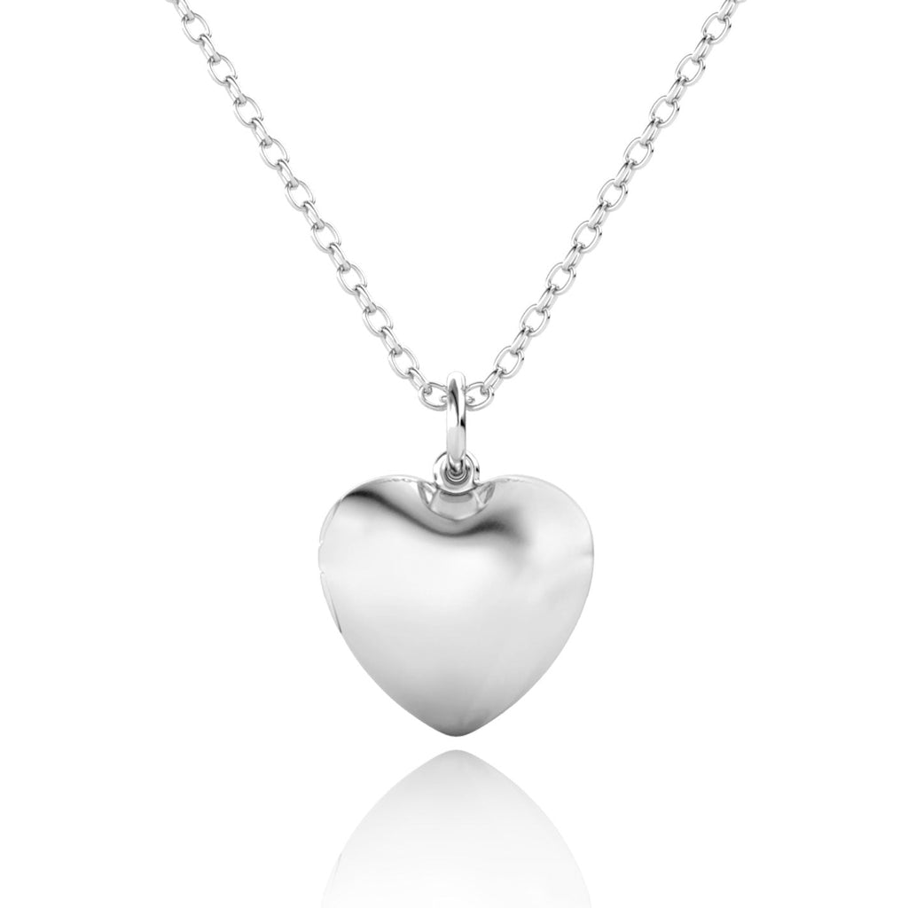 Sterling Silver Heart Locket Necklace