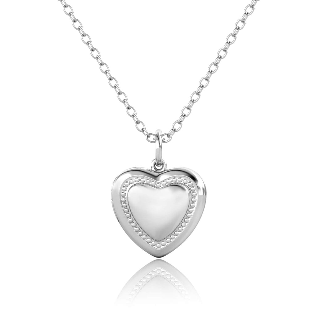 Personalised Heart Locket with Photo - Locket with Picture Inside - Sterling Silver