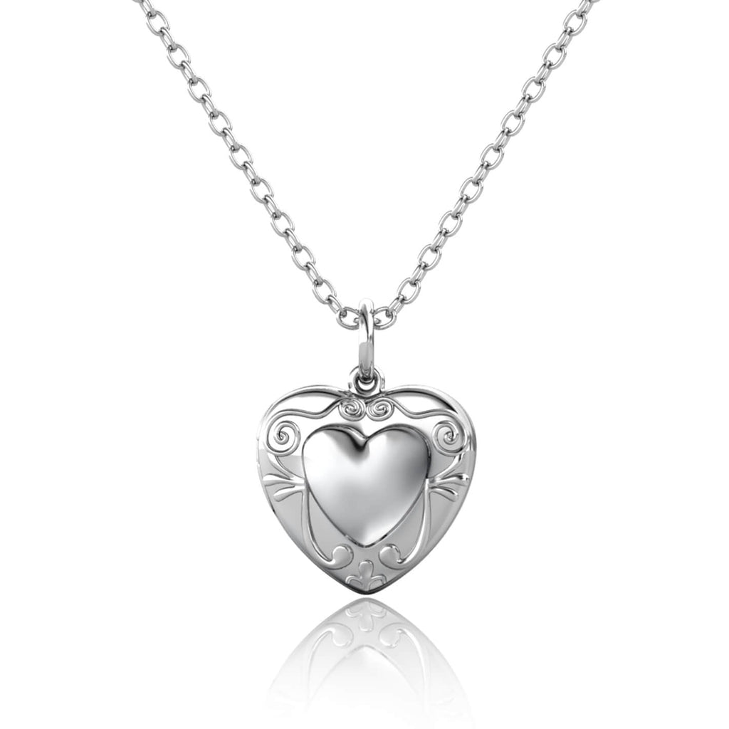 Personalised Heart Locket with Photo - Locket with Picture Inside - Sterling Silver