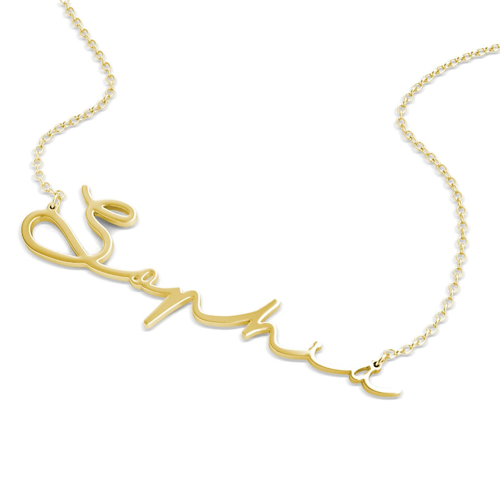 Name Necklace - Personalised Name Necklace Gold - IFSHE UK