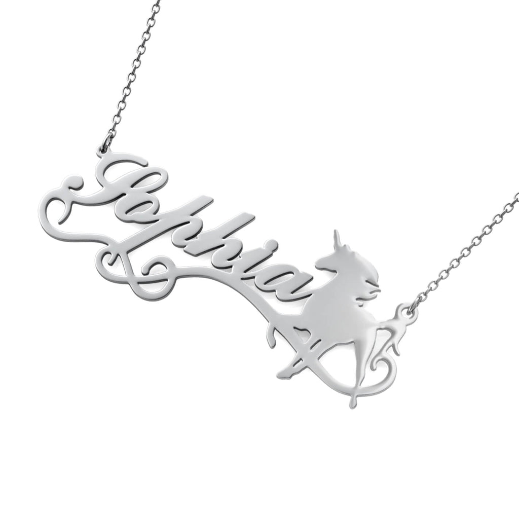 Unicorn Name Necklace - Personalised Name Necklace - IFSHE UK