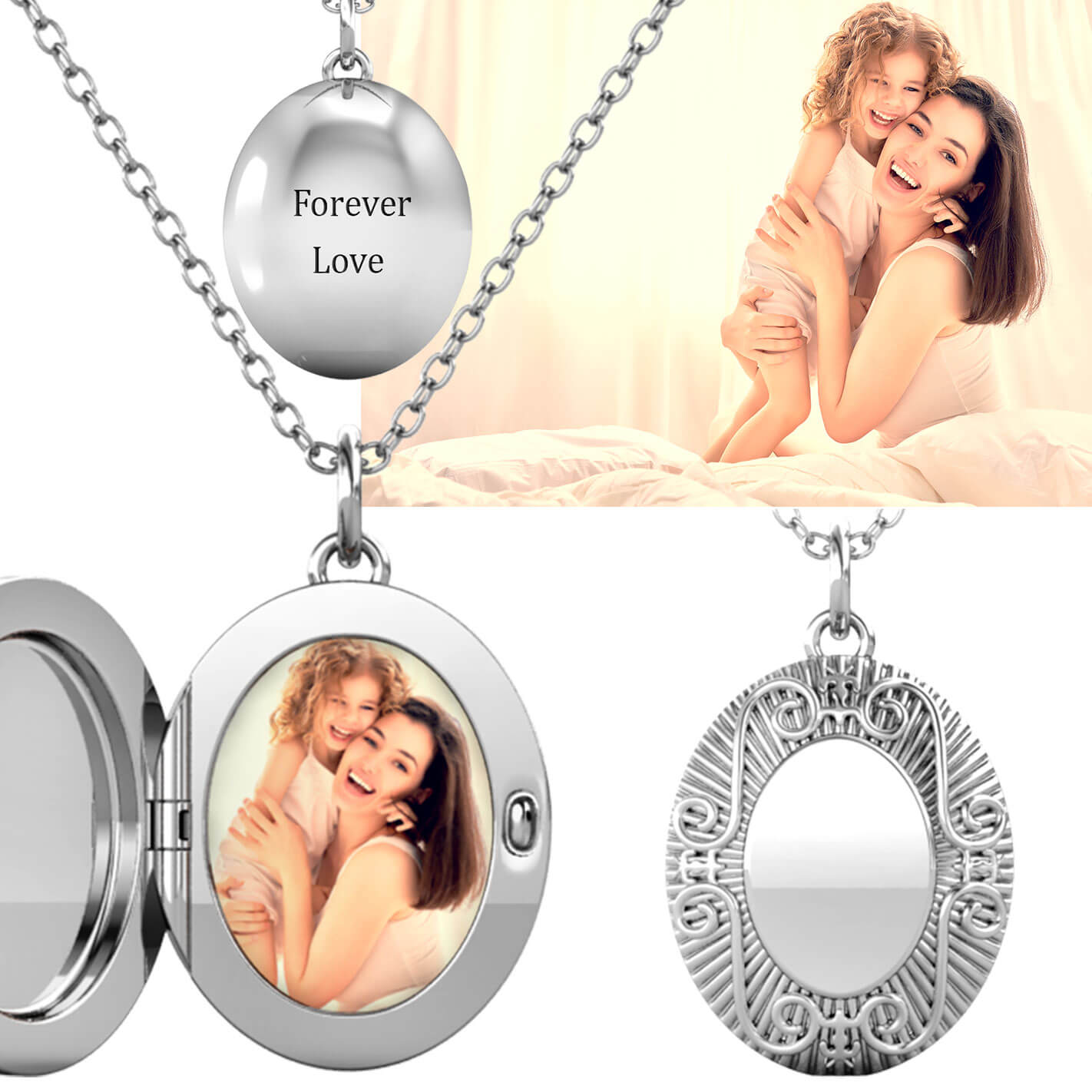 Personalize Your Photo & Message Engraved Necklace – Blinglane