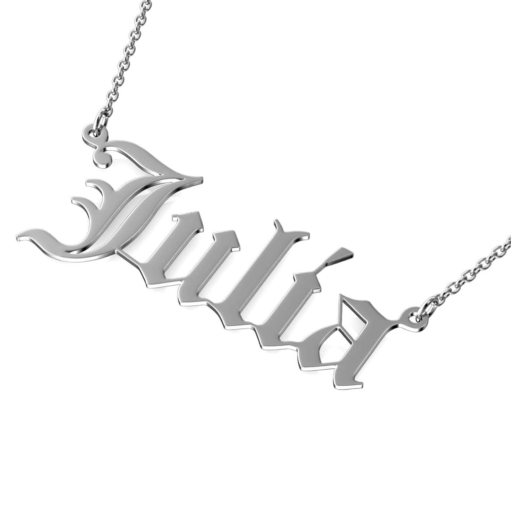 Old English Name Necklace - Personalised Name Necklace - IFSHE UK