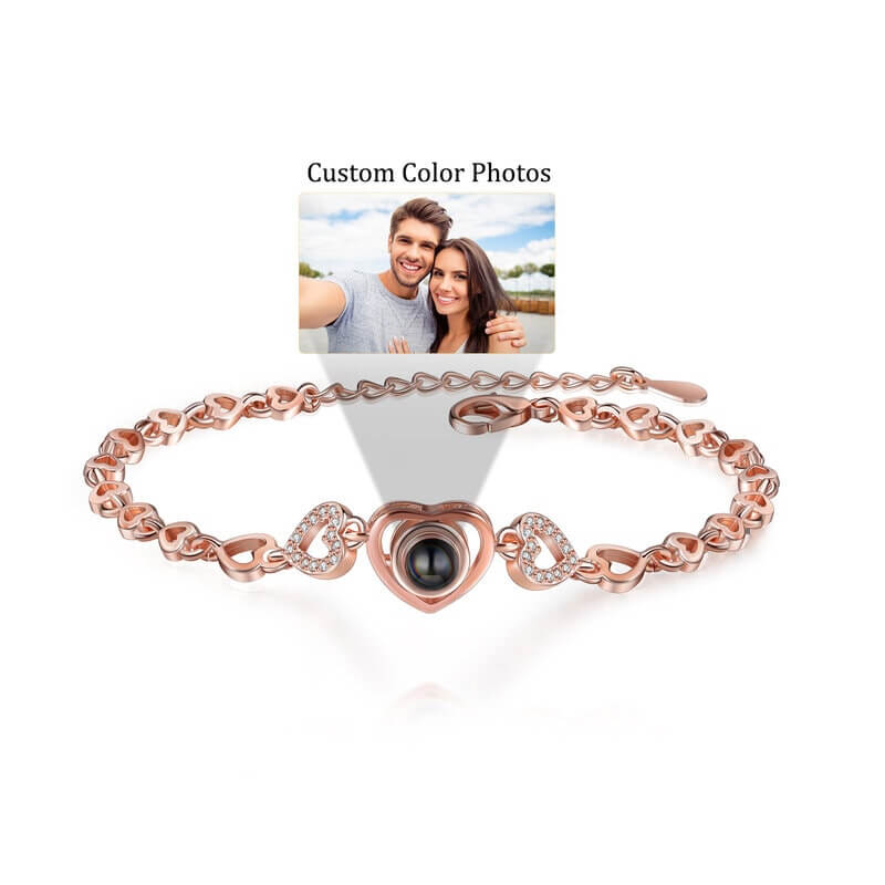 Photo Projection Heart Bracelet - Memory Projection Bracelet