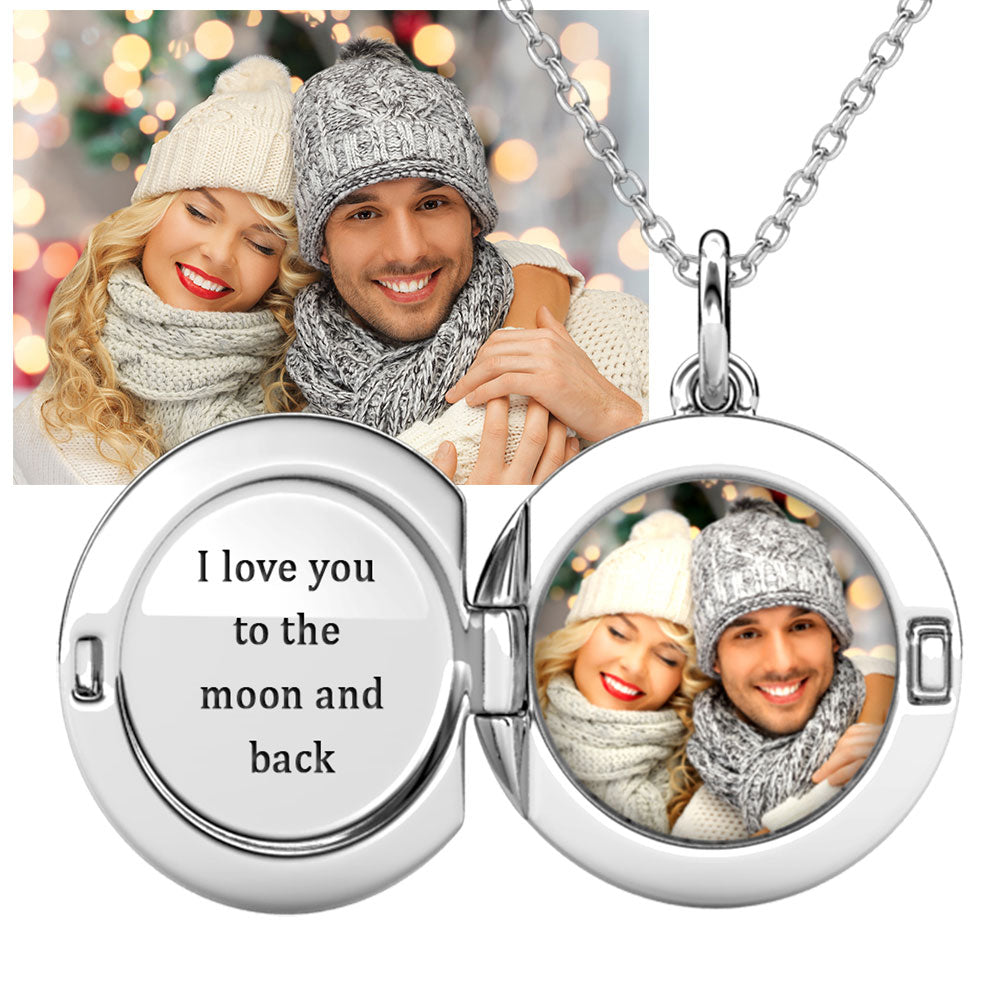 Heart Personalised Photo Locket Necklace | Photo Necklace | Picture Ne –  IfShe UK