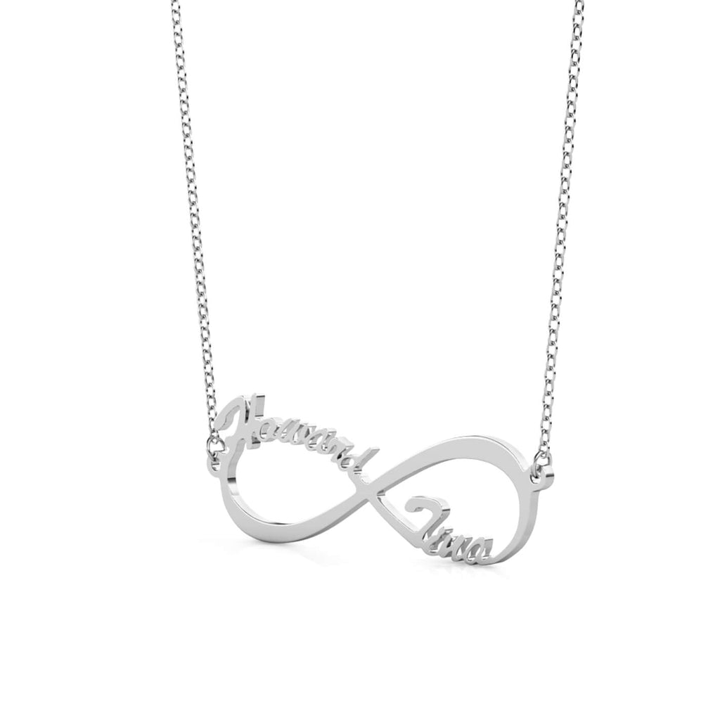 Infinity Two Name Necklace - Personalised Name Necklace - IFSHE UK