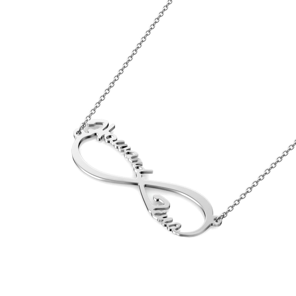 Infinity Two Name Necklace - Personalised Name Necklace - IFSHE UK