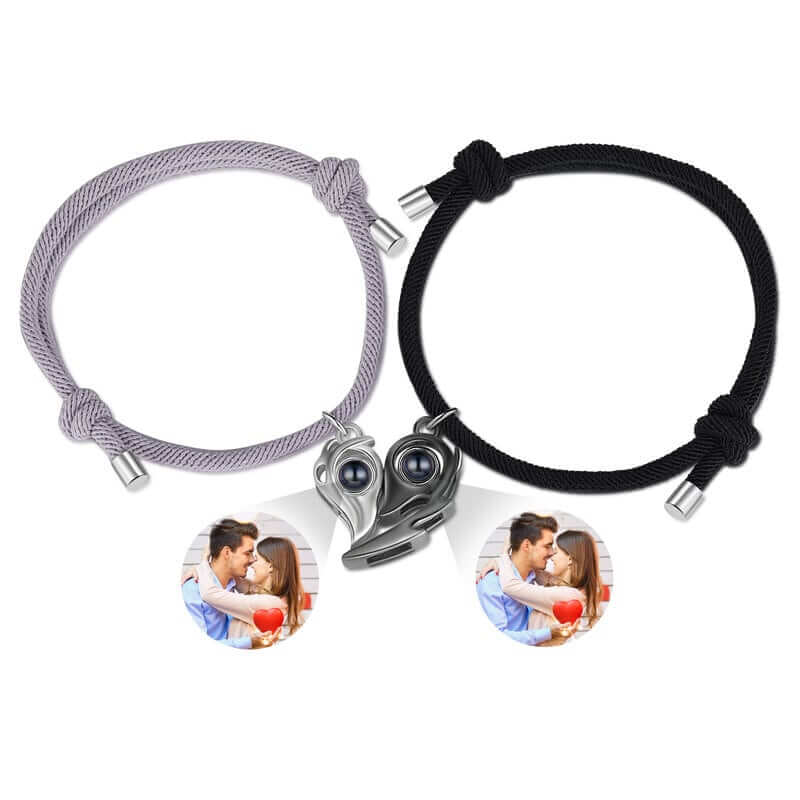 Memory Photo Projection Couple Bracelets