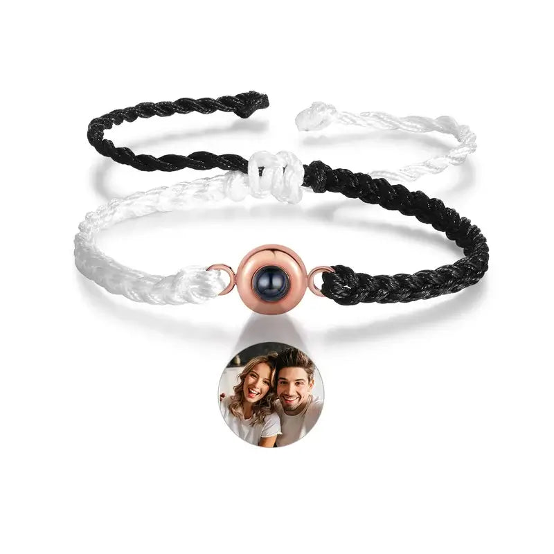 Bracelet with Picture Inside, Customized Bracelet with Picture, Memory Bracelet with Picture, Bracelet with Picture Inside Stone
