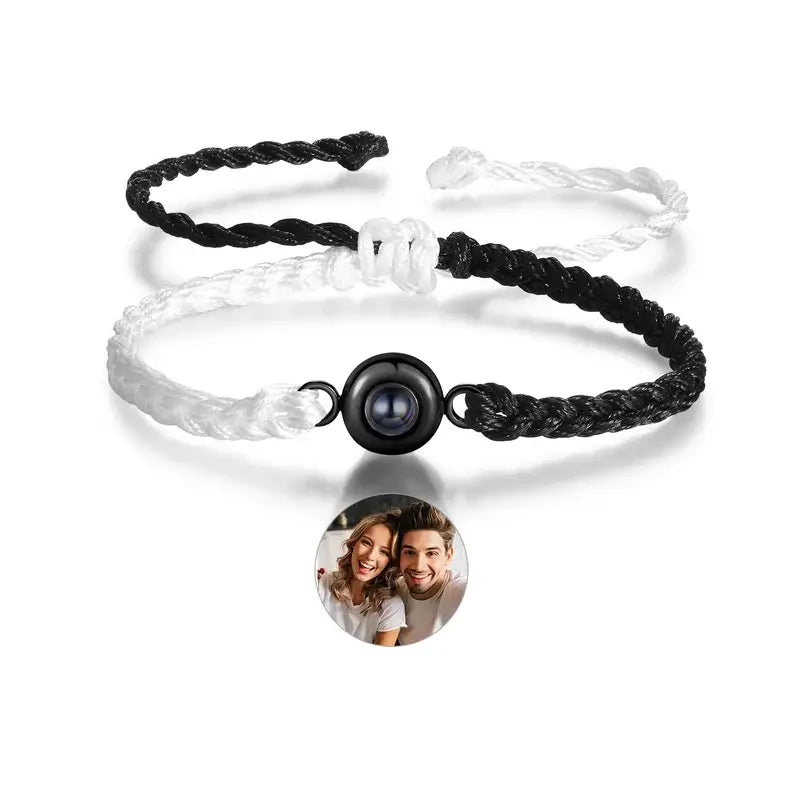 Bracelet with Picture Inside, Customized Bracelet with Picture, Memory Bracelet with Picture, Bracelet with Picture Inside Stone